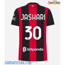 Camisa de time de futebol AC Milan Ardon Jashari #30 Replicas 1º Equipamento Feminina 2026-27 Manga Curta